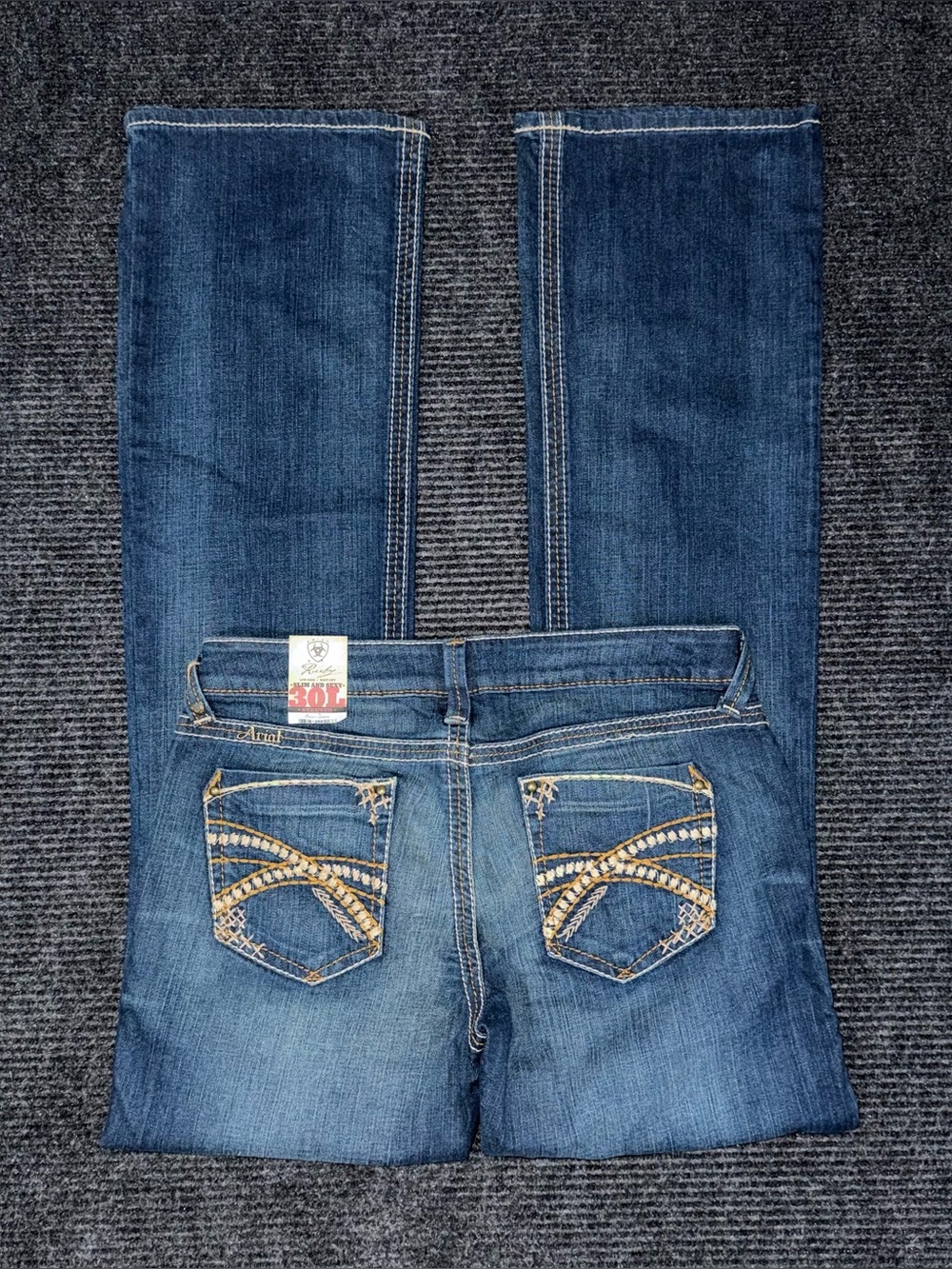 Ariat NWT Ruby Caliente Slim & Sexy Low Rise Bootcut Jeans 30x35.5 LONG 10008390